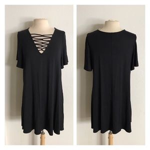 Black top that can also be worn as a dress